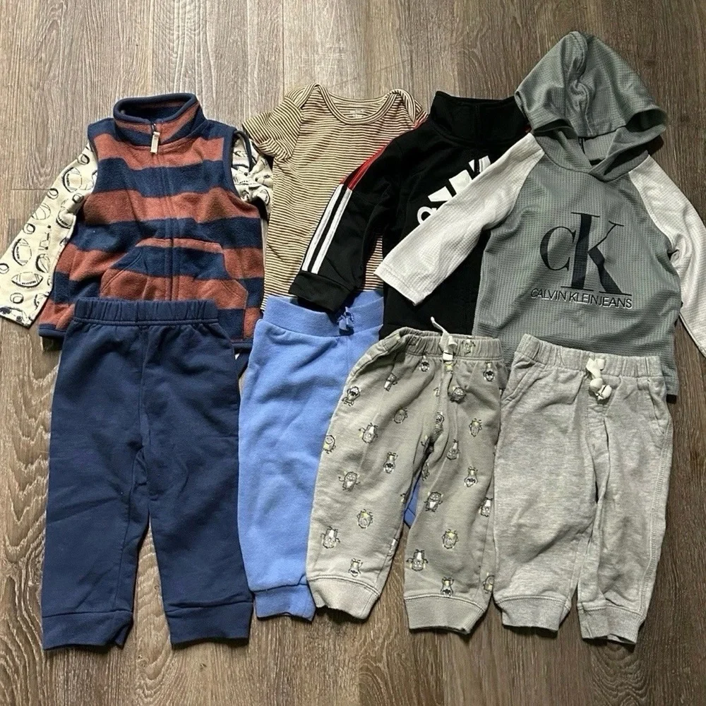 Name Brand Baby Boy Ralph Lauren Adidas Calvin Klein Winter Size 9-12 Months